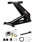 Heavy Duty Hydraulic Dump Lift Kit for Trailers and Trucks, 22,000 Lb Capacity with 12V Pump and Scissor Hoist System components