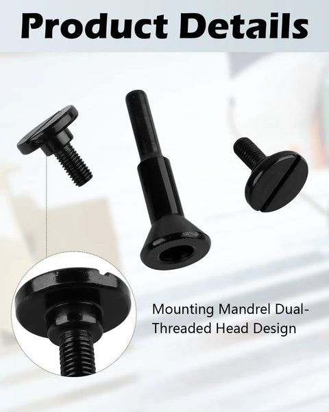 Cut Off Wheel Mounting Mandrel Holder For Three Eighths Inch And One Quarter Inch Arbor Holes Four Pack Die Grinder Accessories