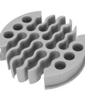 Straight Shooting Wire Comb For 30 Network Cables With Slick Slip Through Design and zero tangling drama, gray plastic organizer.