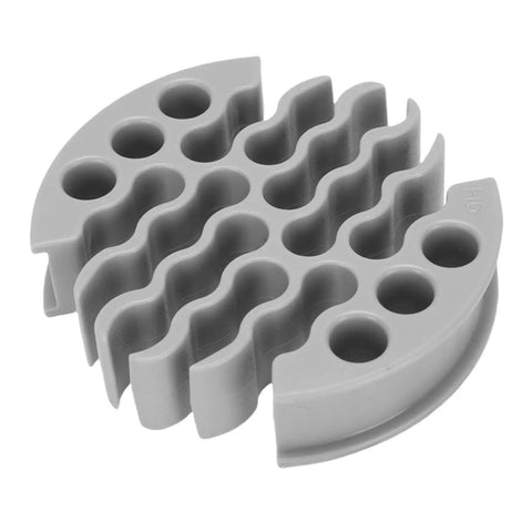 Straight Shooting Wire Comb For 30 Network Cables With Slick Slip Through Design and zero tangling drama, gray plastic organizer.