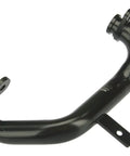 Straight Up Heavy Duty Coolant Pipe Upgrades Crack Prone Plastic To Rock Solid Aircraft Aluminum Replaces Water Pump Line For Transmission Cooler Direct Drop In Fit Black Finish, angled view showing black aluminum construction.