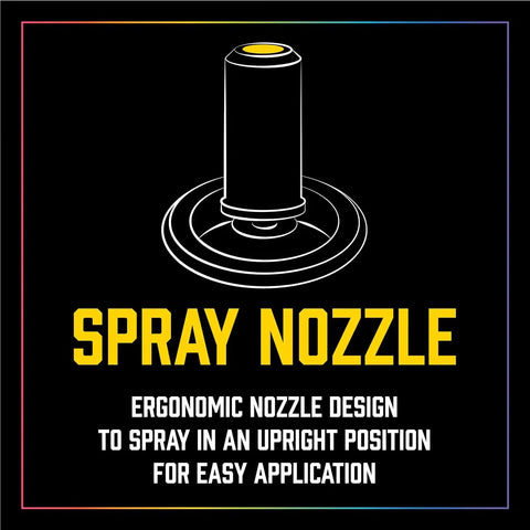 Spray nozzle for Seymour 20-51 Ceiling Renew Spray Paint, ergonomic design for easy application in upright position.