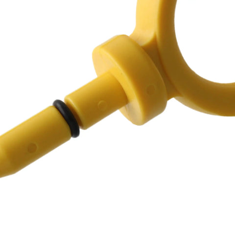 Close-up of yellow Engine Oil Dipstick For Audi V6 Quattro Cars 3.0L 3.2L Fit A4 A5 A6 A8 Q5 Q7 S4 S5 2008 2018 Replacement
