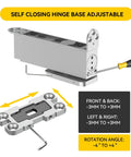 Self Closing Concealed Door Pivot Hinges Heavy Duty Spring Hydraulic System With 360 Degree Rotation for Wood Doors