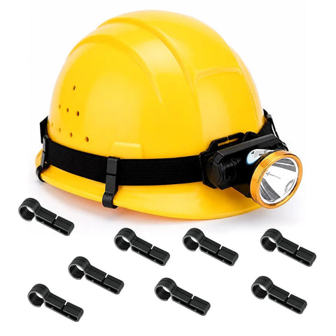 40 Pack Hard Hat Clips For Headlamps Secure Helmet Attachment For Cap Style Hard Hats Prevent Headlamp Slipping Durable Plastic Build