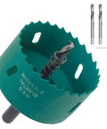 Two And Three Quarters Inch Bi Metal Hole Saw With Arbor And Bits For Fast Smooth Cuts In Wood Plastic Drywall Fiberboard