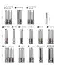 Premium 50 Piece Extra Long Screwdriver Bit Set With Comfortable Handle Featuring Torx Star Hex Spline Tips Perfect For Daily Repairs Picture Hanging And Minor Plumbing Jobs In A Reinforced Toolbox, 75mm bits shown