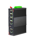 5 Port Industrial Ethernet Switch for DIN Rail Unmanaged IP40 Network Switch With 4 10 100 Mbps Ethernet Ports and 1 Uplink Port 1 Gbps
