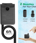 Ultra Quiet Submersible Pump With 200GPH Flow, Built To Last, Overheating Protection And 5.2 Ft Lift For Fountains, Hydroponics, Ponds, Aquariums And More Ideal For Indoor Fountains, Pond Filters, Hydroponic Systems, Fish Tanks And Dope DIY Projects with long power cord and nozzle options