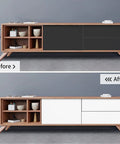 Before and after of cabinet covered with Thick White Matte Self Adhesive Contact Paper Size 16 Inch By 198 Inch Waterproof Peel And Stick Vinyl Film Wrap For Walls Furniture Countertops Cabinets And DIY Decor