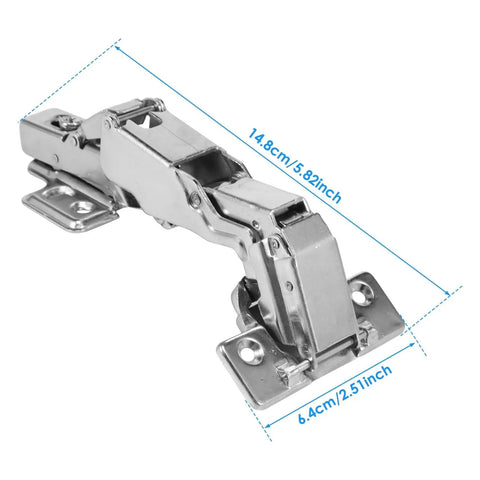 Beefy Heavy Duty Rotating Concealed Cabinet Hinge with 175 Degree Hydraulic Soft Close, Cold Rolled Steel