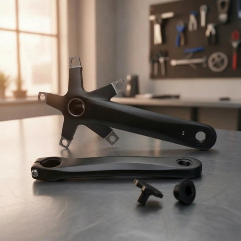 Durable Feather Light Aluminum Alloy Hollow Crankset With Unified Left And Right 170mm Crank Arms Easy Install Bike Cycling Parts Built Tough For Serious Riders, black pair