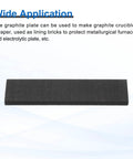 Rectangle Graphite Block 100x25x5mm High Purity Graphite Electrode Plate ideal for industrial applications, pack of 5