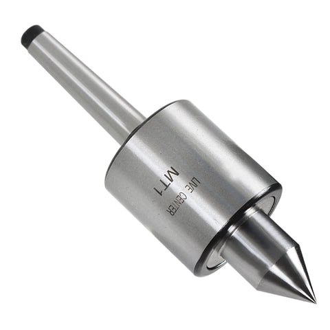 MT1 Medium Duty Live Center With 60 Degree Point And 0.0002 Inch Concentricity for lathe work, front view
