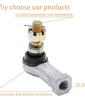 Honda Foreman Tie Rod End Kit For 1997-2017 ATV 400 450 500 Bolt-On Direct Fit Easy Install Replacement Ball Joints, OE Spec Quality, Long-Lasting Steering Linkage Upgrade, metal tie rod end