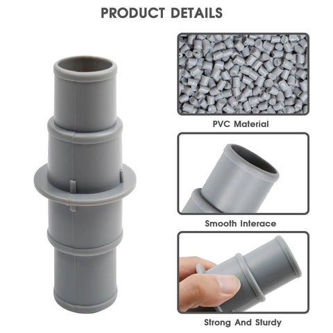 Go To One And A Quarter To One And A Half Inch Pool Hose Adapter Connector For One Quarter To One Half Inch Vacuum Hoses PVC material