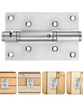 Stainless Steel Self Closing Automatic Return Door Hinges Spring Loaded Hidden Door Hardware For Bedroom And Study Quiet Spaces