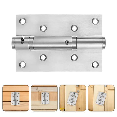 Stainless Steel Self Closing Automatic Return Door Hinges Spring Loaded Hidden Door Hardware For Bedroom And Study Quiet Spaces