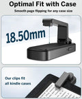Case Friendly Page Turner Ring Remote For Kindle iPad Kobo Tablets Hands Free Page Flipper With Clip No Bluetooth Needed, 18.50mm fit