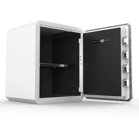 Biometric Safe Box with Key for Home Office Use, Fingerprint Lock Box, Boss Level Security Safe with Touchscreen Keypad, 2.1 Cubic Feet