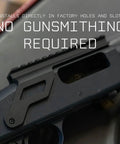 Side Saddle Shotgun Shell Holder V2 For Mossberg 590 And Shockwave Series installed without gunsmithing