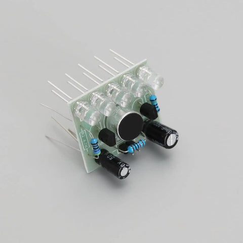 Sound Activated LED Melody Light Kit For Hands On Soldering Practice And DIY Electronics Projects With Voice Activated LEDs