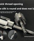 Premium 2-In-1 Internal And External Pipe Threading Tool Kit For Diy Plumbing Repairs, tungsten steel threading dies.