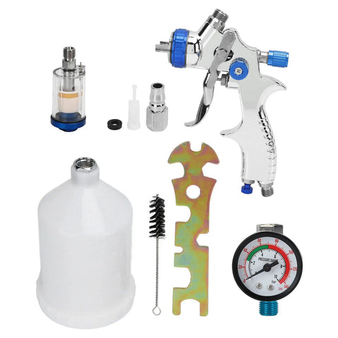 Professional Low Pressure Pneumatic Paint Sprayer With 600ML Hopper For Water Based Paint Adjustable Flow Control parts and accessories
