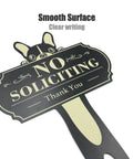 Funny No Soliciting Sign For Home And Yard Metal Iron Outdoor Sign For Door Porch Or Garden Perfect Dog Owner Gift 15 X 9.5 Inch Plug In Decorative Wall Or Fence Sign with dog image