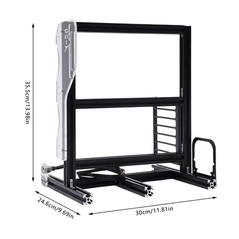 Open Air PC Case Frame For DIY Builds, Vertical Test Bench Chassis Rack For ITX ATX MATX Motherboards, Space Saving Design