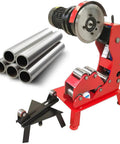 Built Different Heavy Duty Electric Pipe Tubing Cutter With Smooth Operator Hydraulic Pipeline Cutting Machine and Rock Solid Stainless Steel Blade for Fast Galvanized Pipe Cutting and Notching with stainless steel pipes.