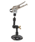 Adjustable Third Hand Welding Clamp With 360 Degree Rotation Magnetic Base And Heavy Duty Alloy Arms For Soldering, Electronic Repair And Jewelry Projects That Get The Job Done, showcasing flexible joints and robust design.