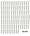 Combo Sidewalk Bolts For Hurricane Shutters And Panels In 304 Stainless Steel, 1/4 Inch By 1-1/4 Inch, 25 Pack displayed