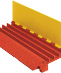 4 Channel Industrial Drive Over Cable Protector For One And A Quarter Inch Lines Heavy Duty Cable Ramp With 40K Axle Load Capacity