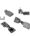 Invisible Hydraulic Damper Soft Close Metal Hinges For Furniture And Wood Doors Perfect For Kitchen Cabinets And Cupboards Half Overlay 2 Pack