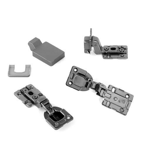 Invisible Hydraulic Damper Soft Close Metal Hinges For Furniture And Wood Doors Perfect For Kitchen Cabinets And Cupboards Half Overlay 2 Pack