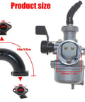 22mm PZ22 Carburetor dimensions for SSR 125cc 110cc TaoTao DB14 DB24 ATV dirt bikes with easy install and reliable throttle response