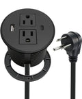 Keep Your Desk Legit Tidy With This 3.15 Inch Flush Mount Power Grommet Featuring Usb C Pd 20W And Usb A 10W Ports for quick charging.