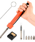 Dual Use 30W Electric Desoldering Gun Solder Sucker and Iron With Multiple Nozzles High Temp Heatproof Handle Portable Desoldering Tool