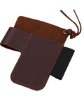 Leather Belt Sheath For Multitools Dope Daily Carry Holder Crafted From Cowhide Leather with pockets and tie detail