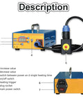 Paintless Dent Repair Kit With Portable Induction Heater showing control panel and cable, ideal for cars and home dents repair.