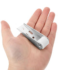 12 Piece Sliding Cabinet Door Rollers With Silent Nylon Wheels And Heavy Duty Steel Design, silver roller on hand