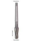 12 To 16mm Hand Reamer With Spiral Flute For Mold And Craft Processing High Speed Steel Durable Cone 1 To 10 Reamer 40mm Length HSS