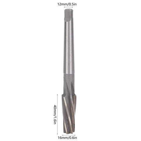 12 To 16mm Hand Reamer With Spiral Flute For Mold And Craft Processing High Speed Steel Durable Cone 1 To 10 Reamer 40mm Length HSS
