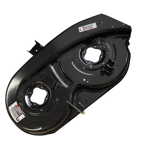 38 Inch Side Deck Assembly With Wheel Brackets OEM Replacement Part 983-04263-0637 for Lawn Tractors, black steel deck