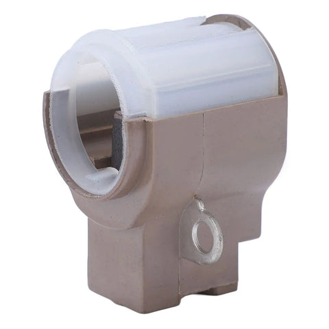 Premium Aluminum Alternator Brush Holder And Brushes Repair Kit Drop In Replacement For Denso 021620 Series front view showing ABS and aluminum housing.