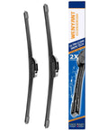 Swap These Heavy Duty 22 and 22 Inch Front Wiper Blades for Ford F150 and Dodge Ram 1500 2500 3500 set in packaging.