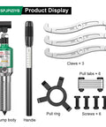 Heavy Duty Three Jaw Hydraulic Bearing Puller Set That Smoothly Pops Free Stubborn Wheels Rotors Gears And Pulleys With Raw Pulling Power for mechanics