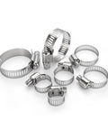 30 Pack 304 Stainless Steel Hose Clamp Set 3/8 To 5/8 Inch (10-16mm) Adjustable Worm Gear Fuel Line Clamps For Plumbing Automotive