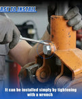 Heavy Duty Car Floor Jack Handle Bolts For 3 Ton And 4 Ton Hydraulic Jacks being tightened with a wrench for easy installation.